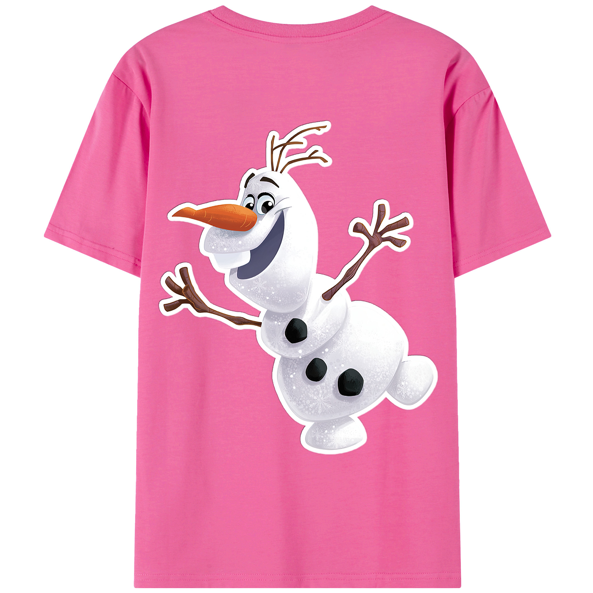 （画像用） アナと雪の女王 アンナ エルサ Frozen Anna Elsa レディース半袖Tシャツ(バックプリント)